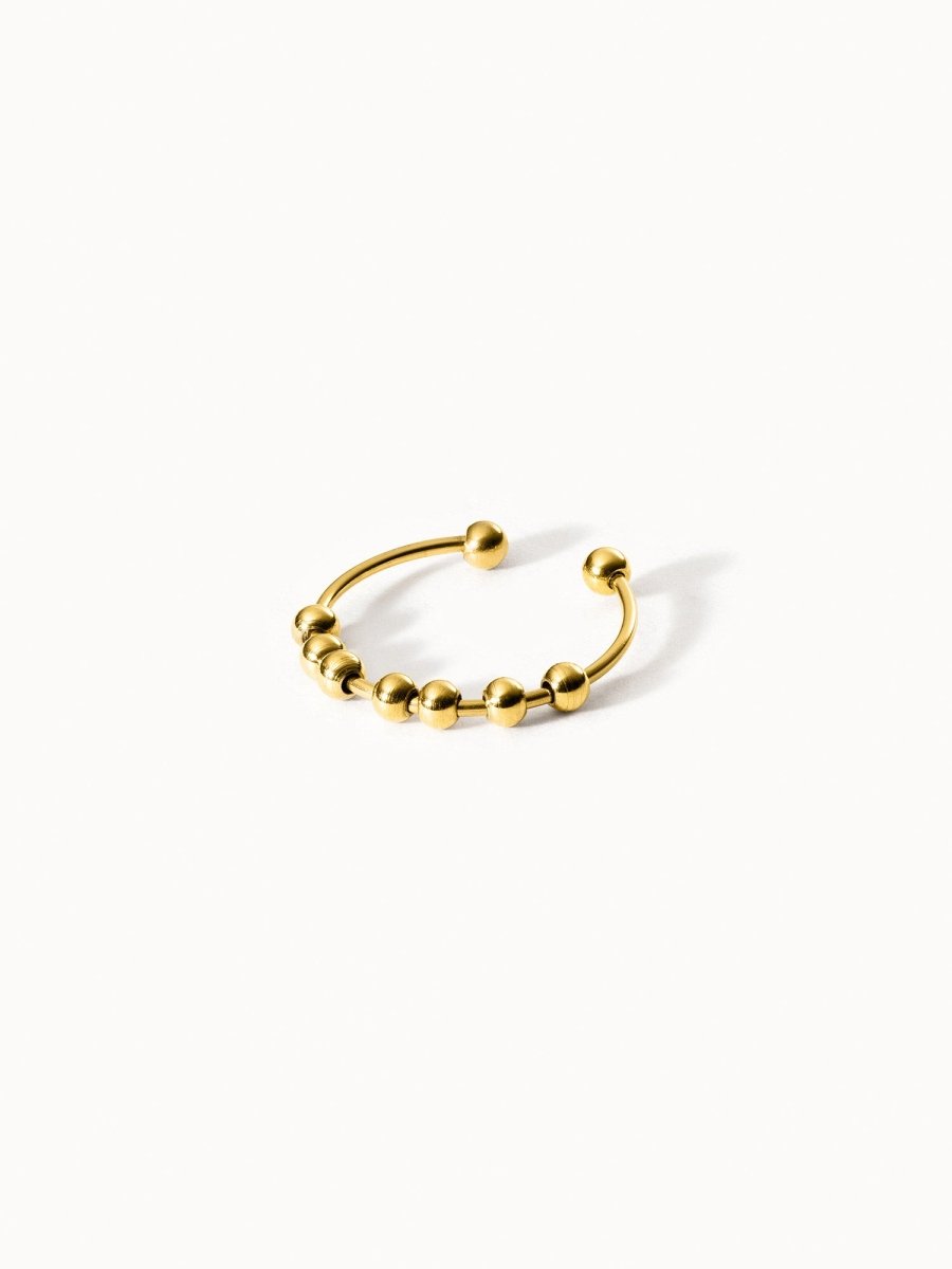 Bague Anti-Stress Shade Purelei - Acier Inoxydable Réglable Taille 50-66 | Imperméable Design Minimaliste
