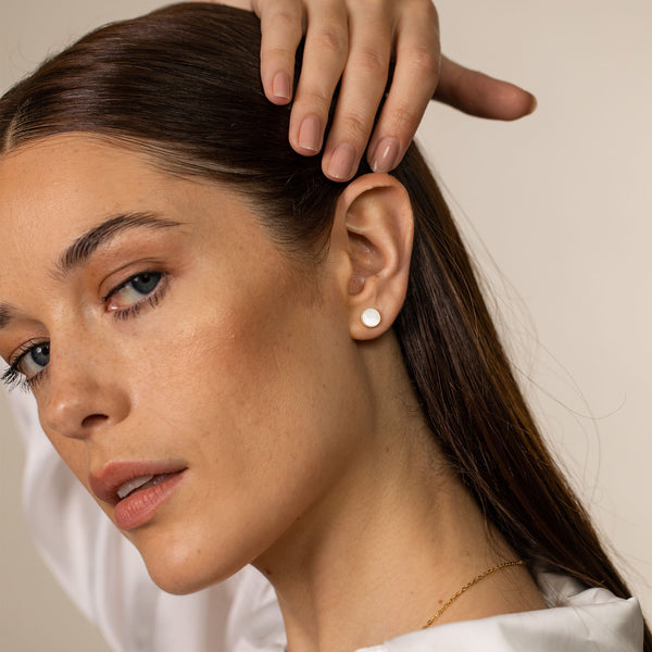 White Gloss Earring