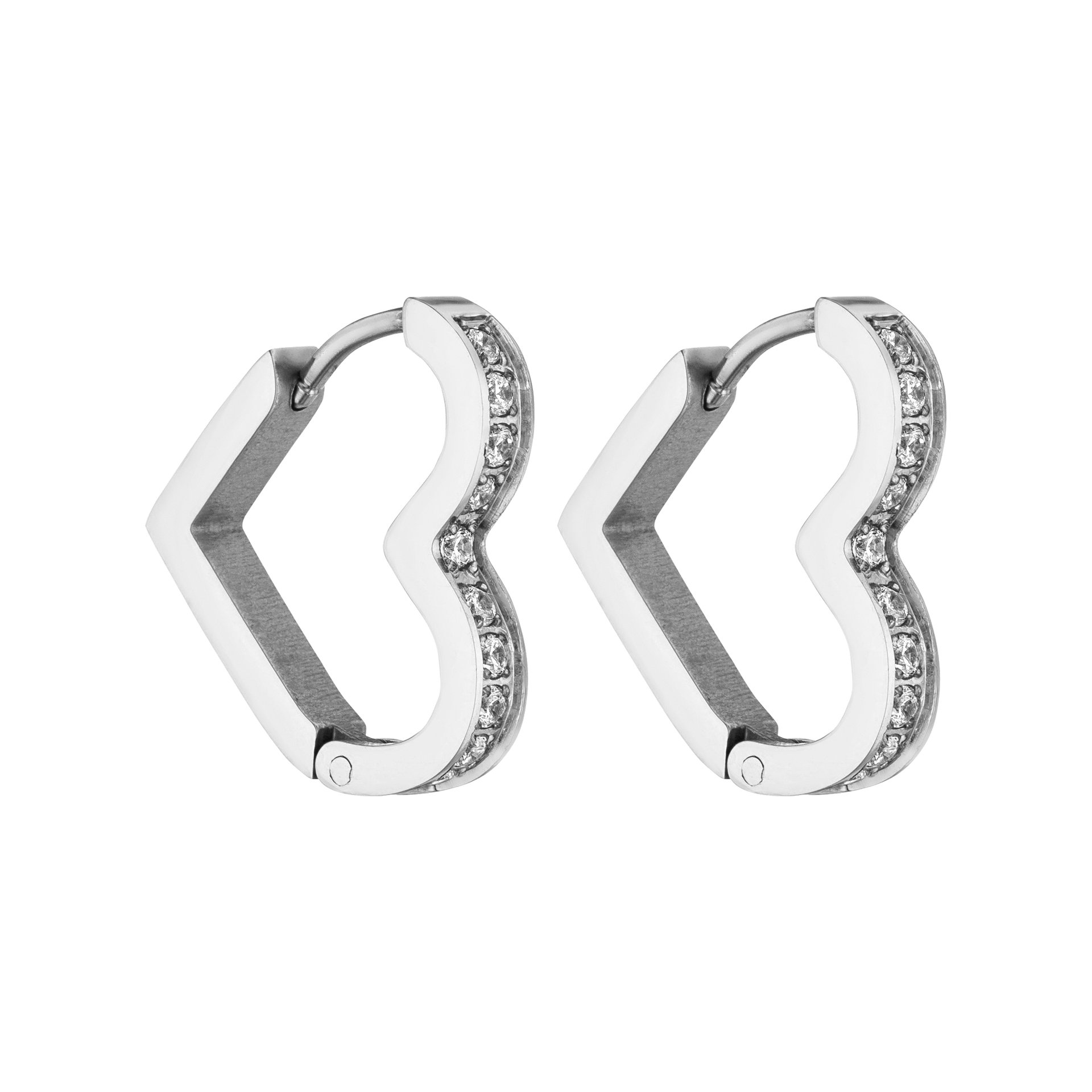 Glitter Heart Earring