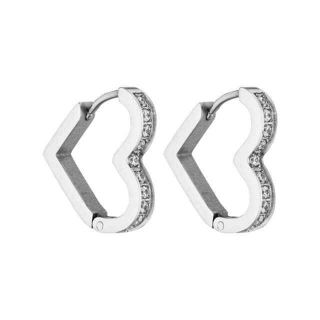 Glitter Heart Earring
