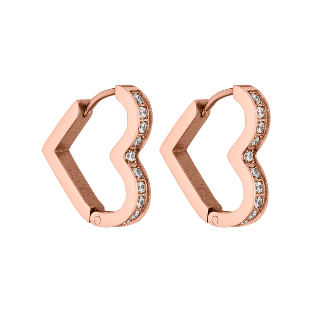 Glitter Heart Earring