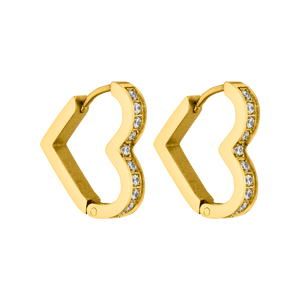 Glitter Heart Earring