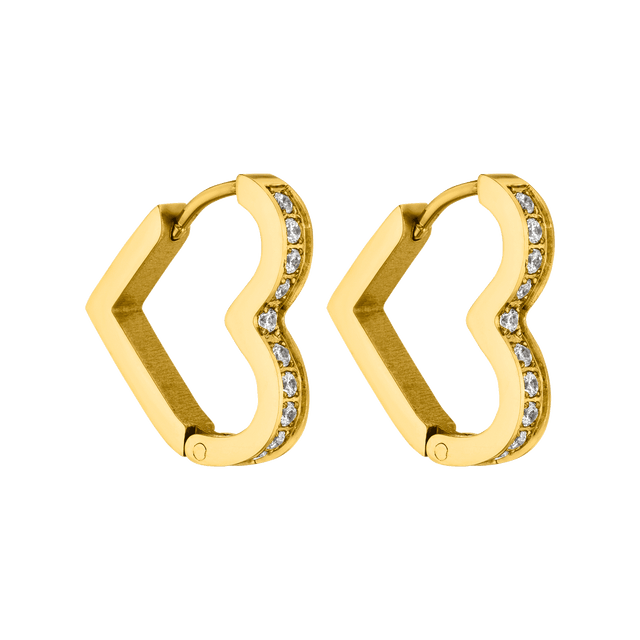 Glitter Heart Earring
