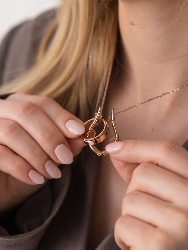 Ring-Halter Drop Necklace