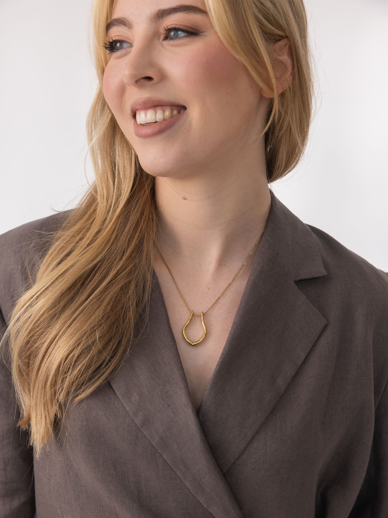 Ring-Halter Drop Necklace