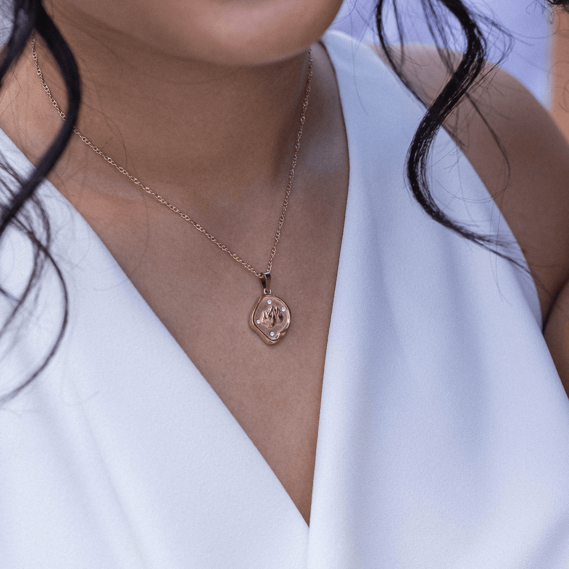 Volcano Coin Charm