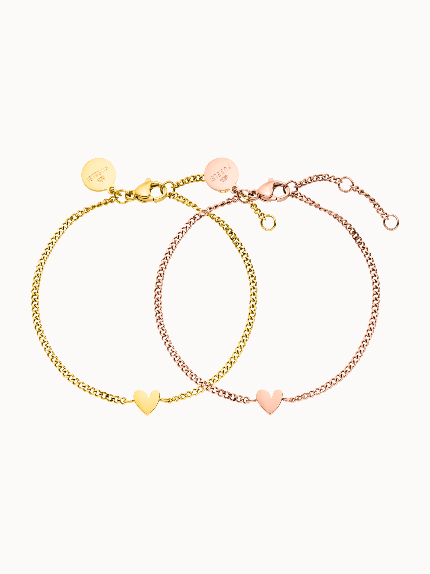 Tiny Heart Bracelet Set