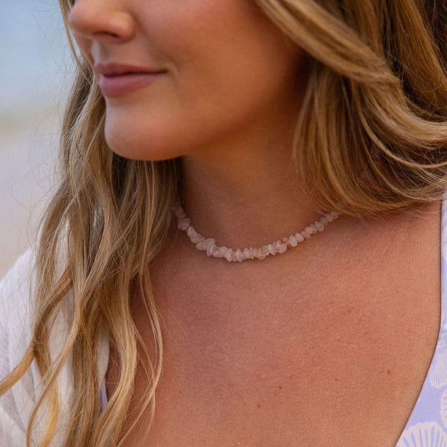 Collier Rose Quartz