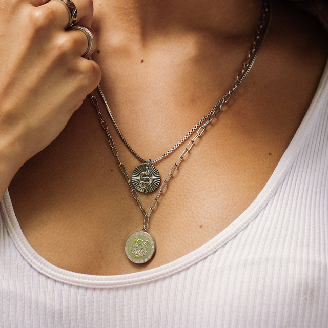 Collier Coin Snake