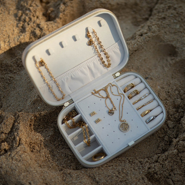 Premium Jewelry Box Beige