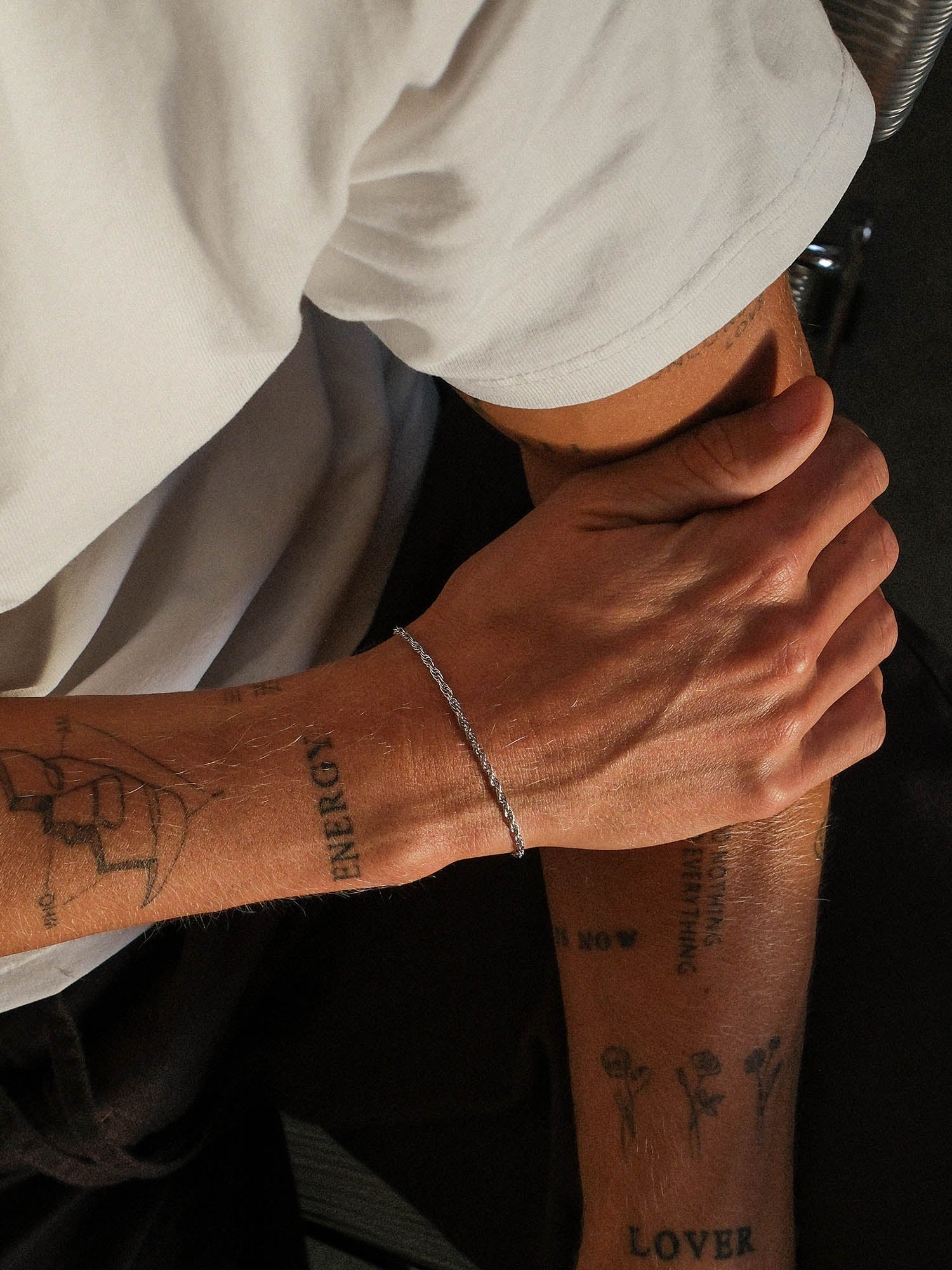 Bracelet en corde fine