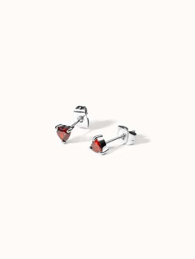 Boucles d'Oreilles Red Heart