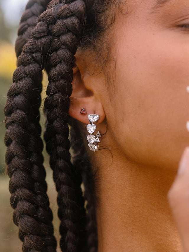 Boucles d'Oreilles Red Heart