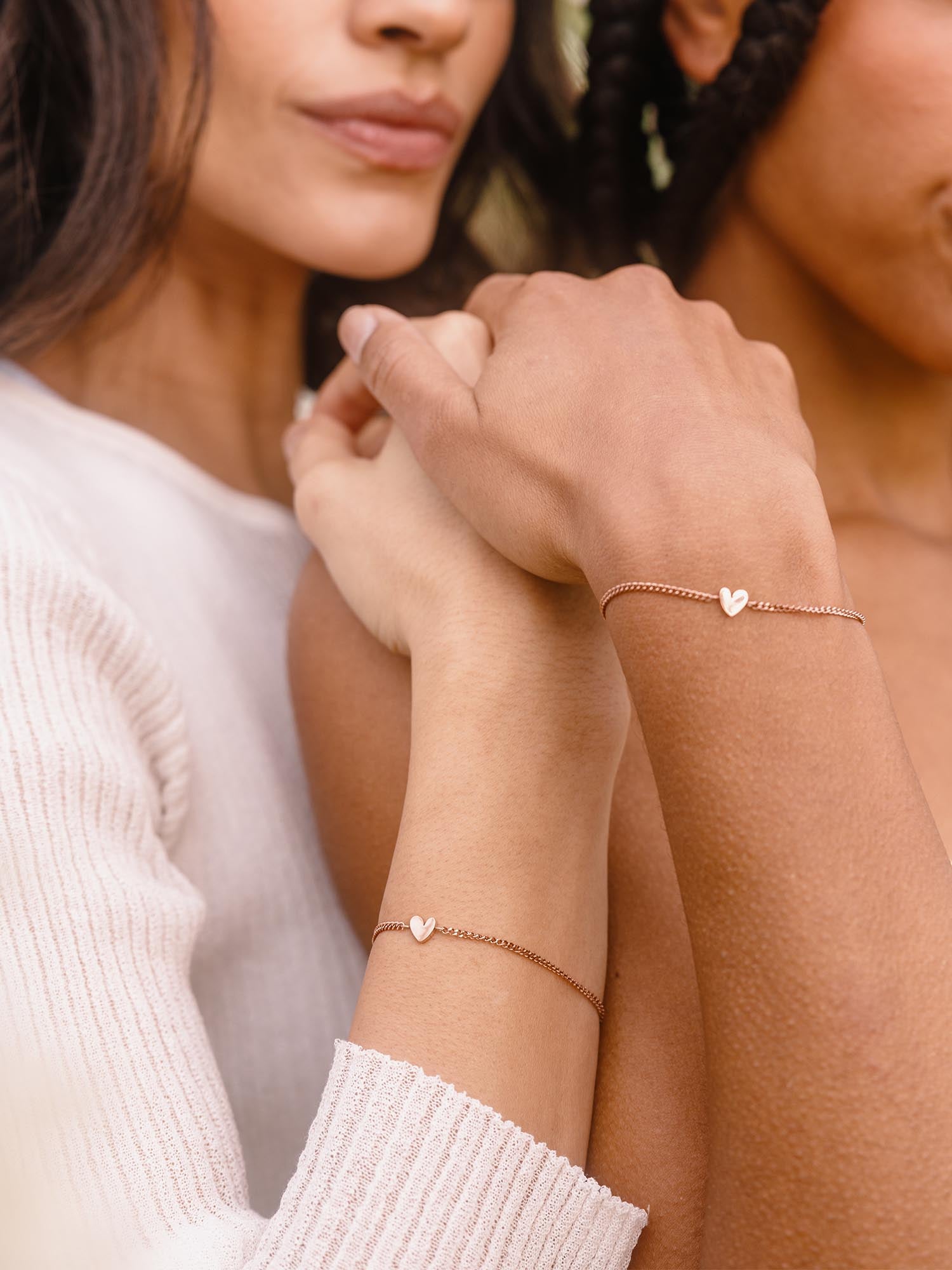 Tiny Heart Bracelet Set