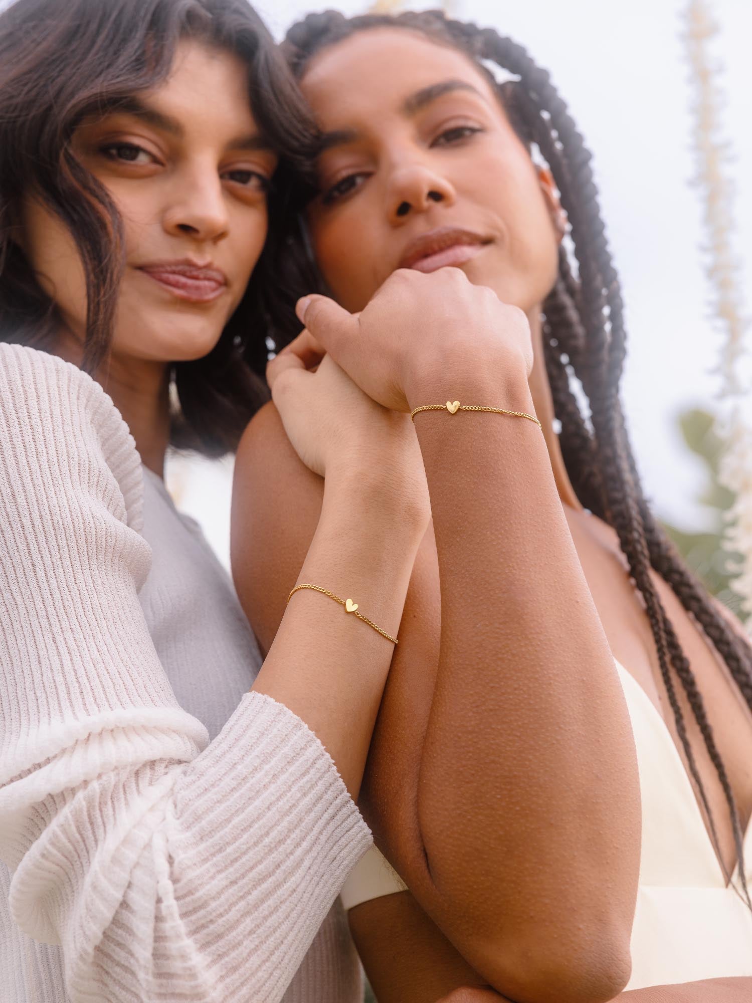 Tiny Heart Bracelet Set
