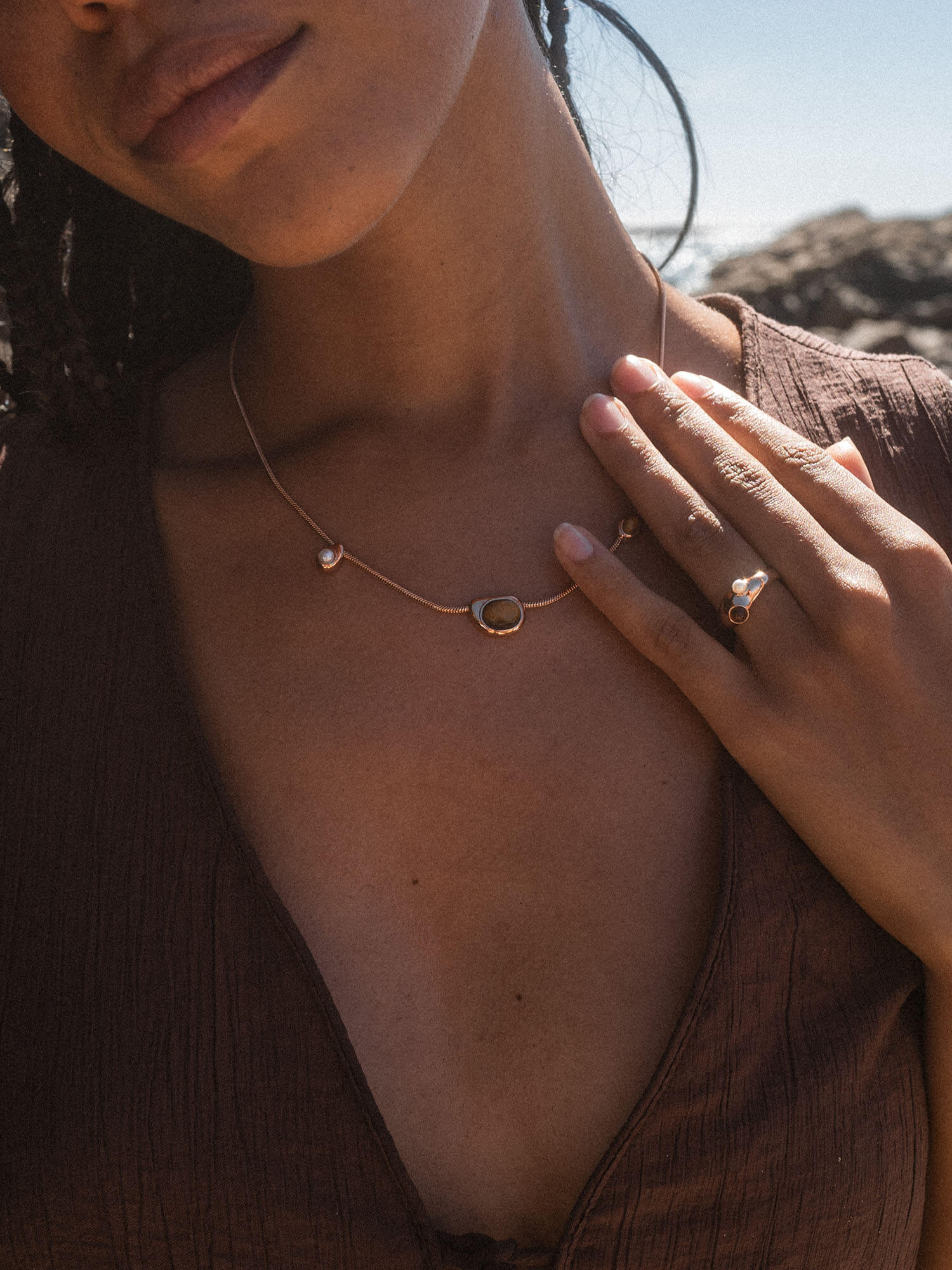 Collier Golden Gaze