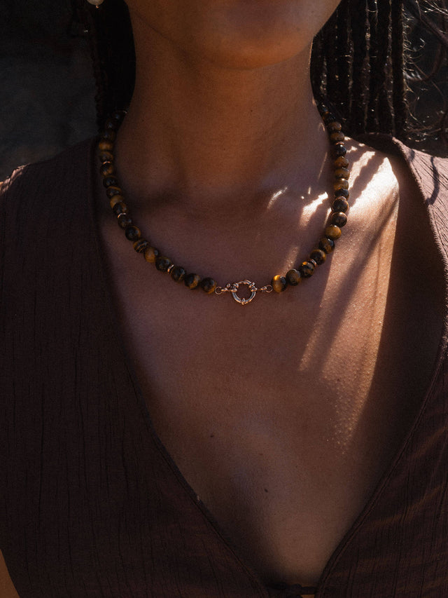 Collier Charms Tiger's Eye
