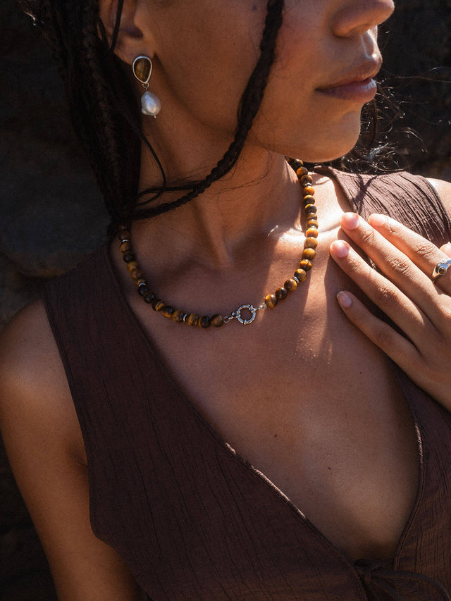 Collier Charms Tiger's Eye