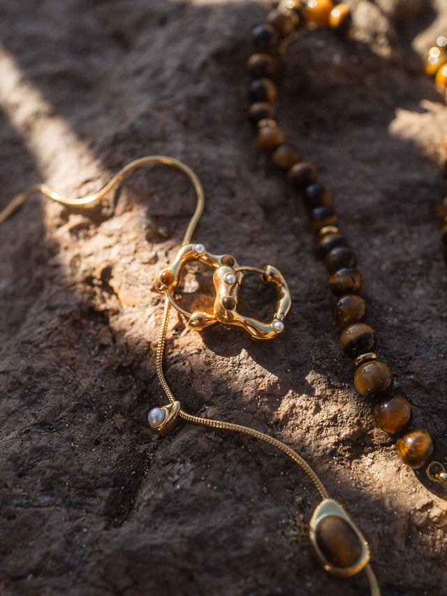 Boucles d'Oreilles Golden Gaze