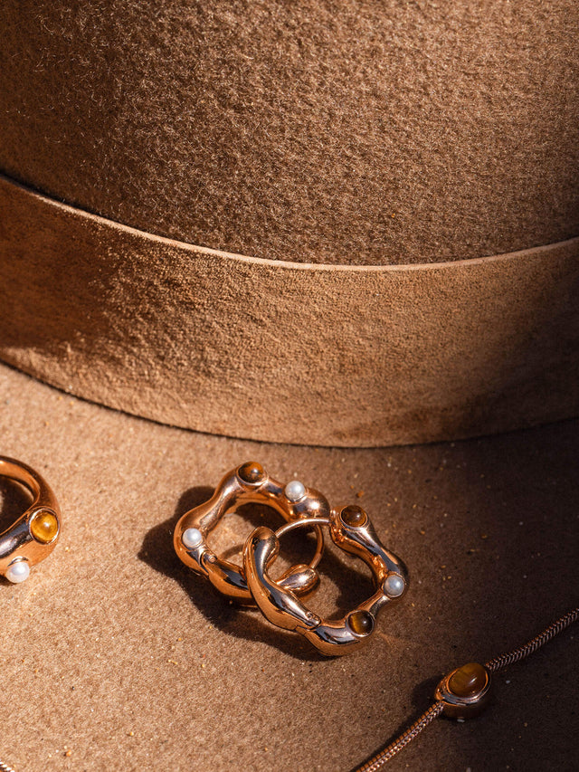 Boucles d'Oreilles Golden Gaze