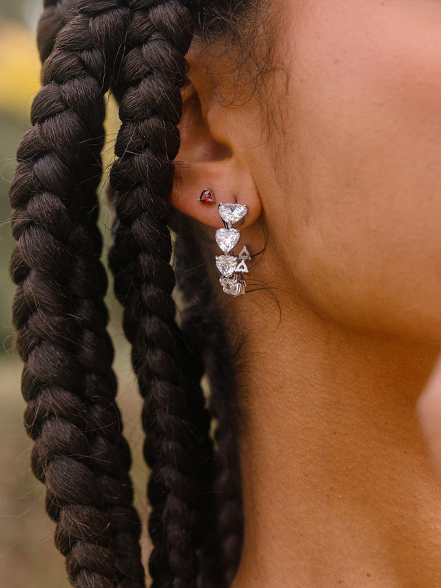 Boucles d'Oreilles Red Heart