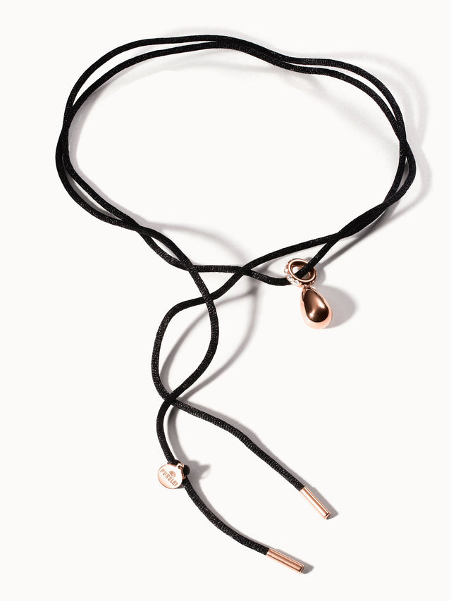 Black Satin Necklace