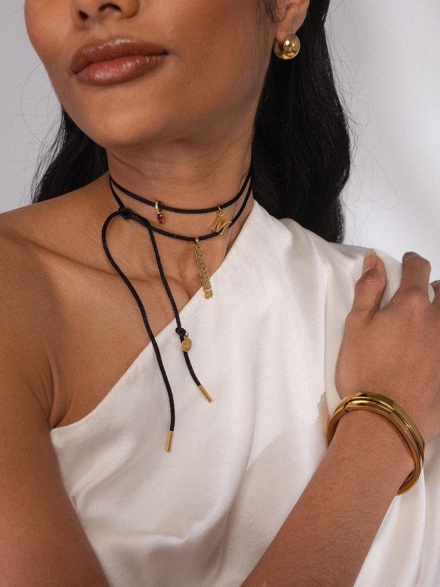 Black Satin Necklace