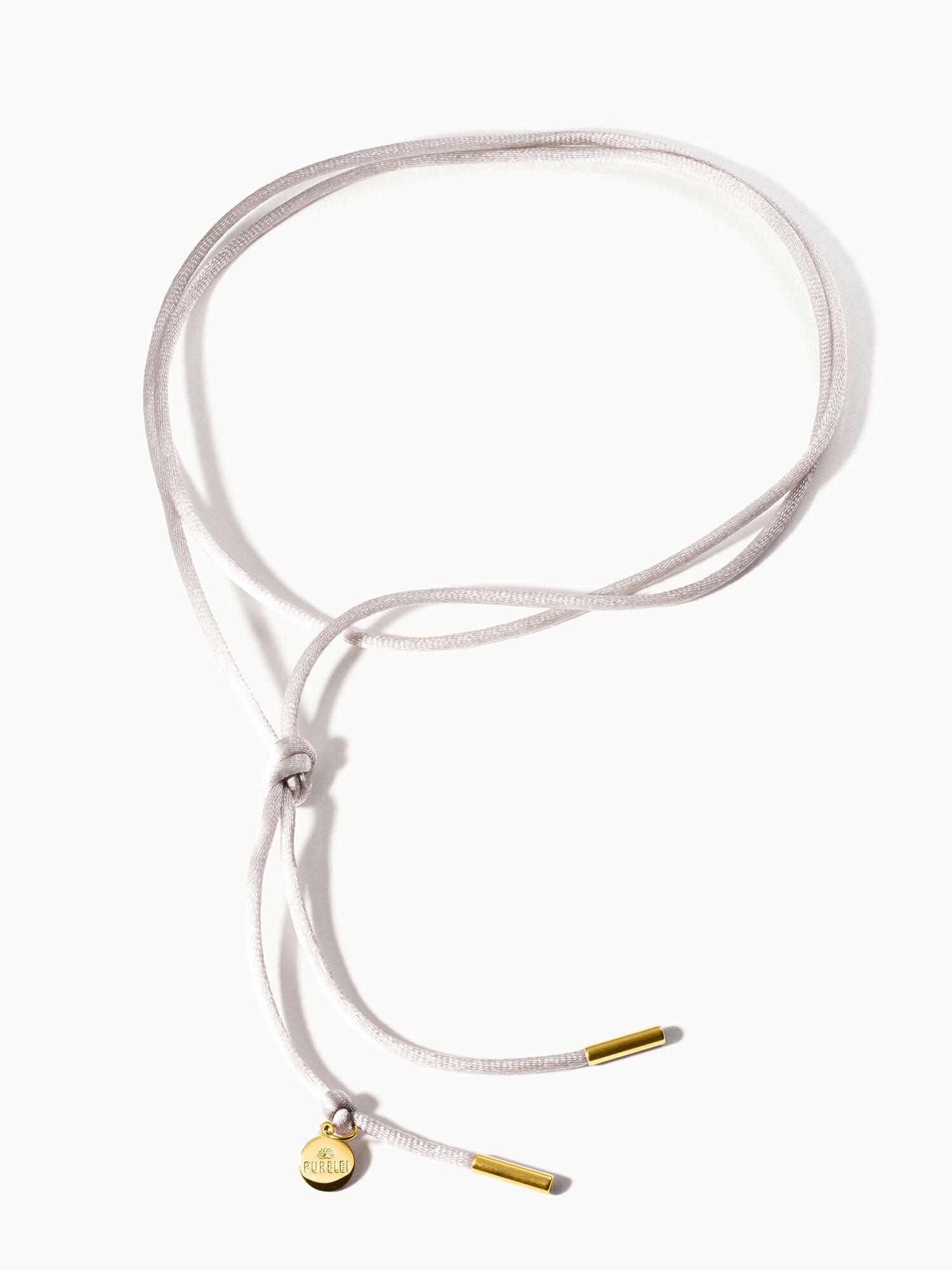 Gray Satin Necklace