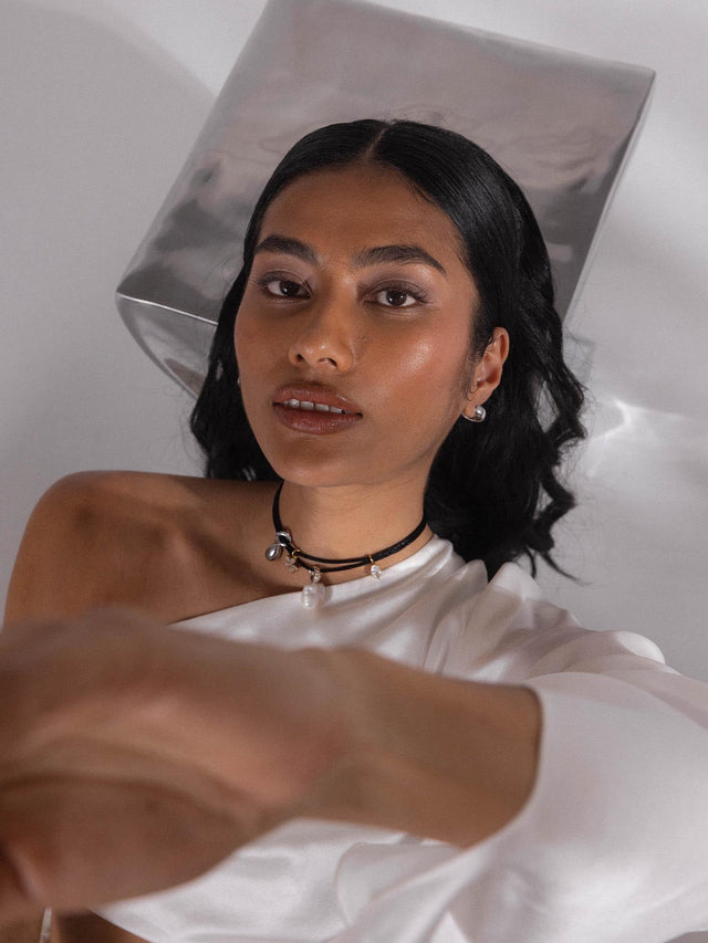 Black Satin Necklace
