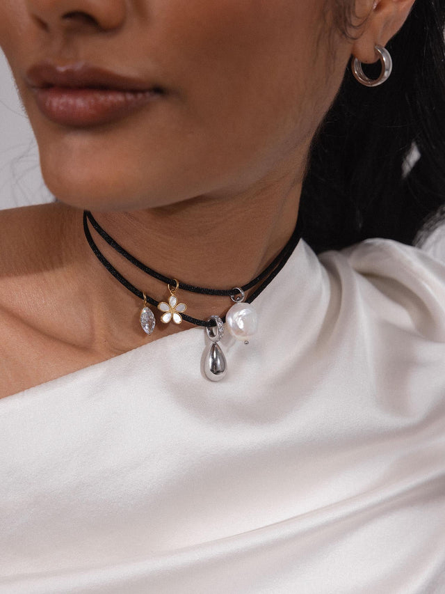 Black Satin Necklace