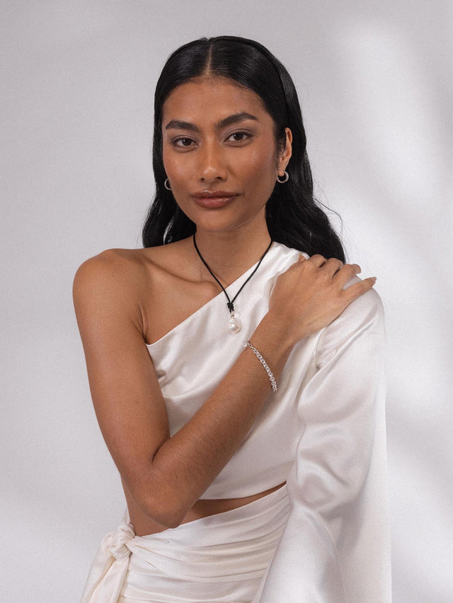 Black Satin Necklace