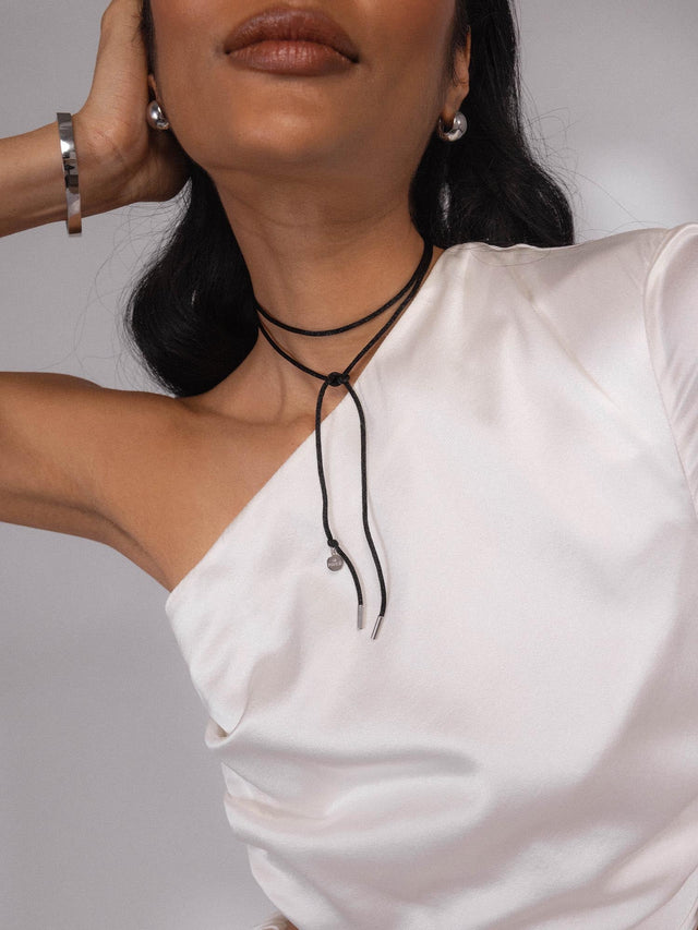 Black Satin Necklace