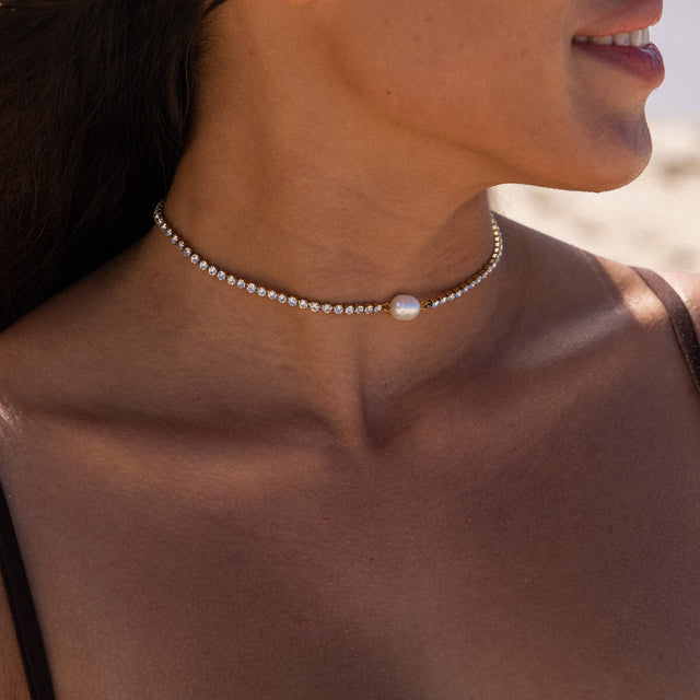 Collier Shimmering Pearl