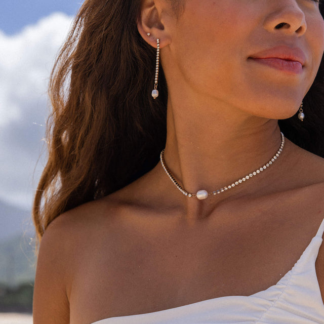 Boucles d'Oreilles Shimmering Pearl