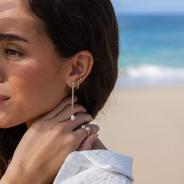 Boucles d'Oreilles Shimmering Pearl