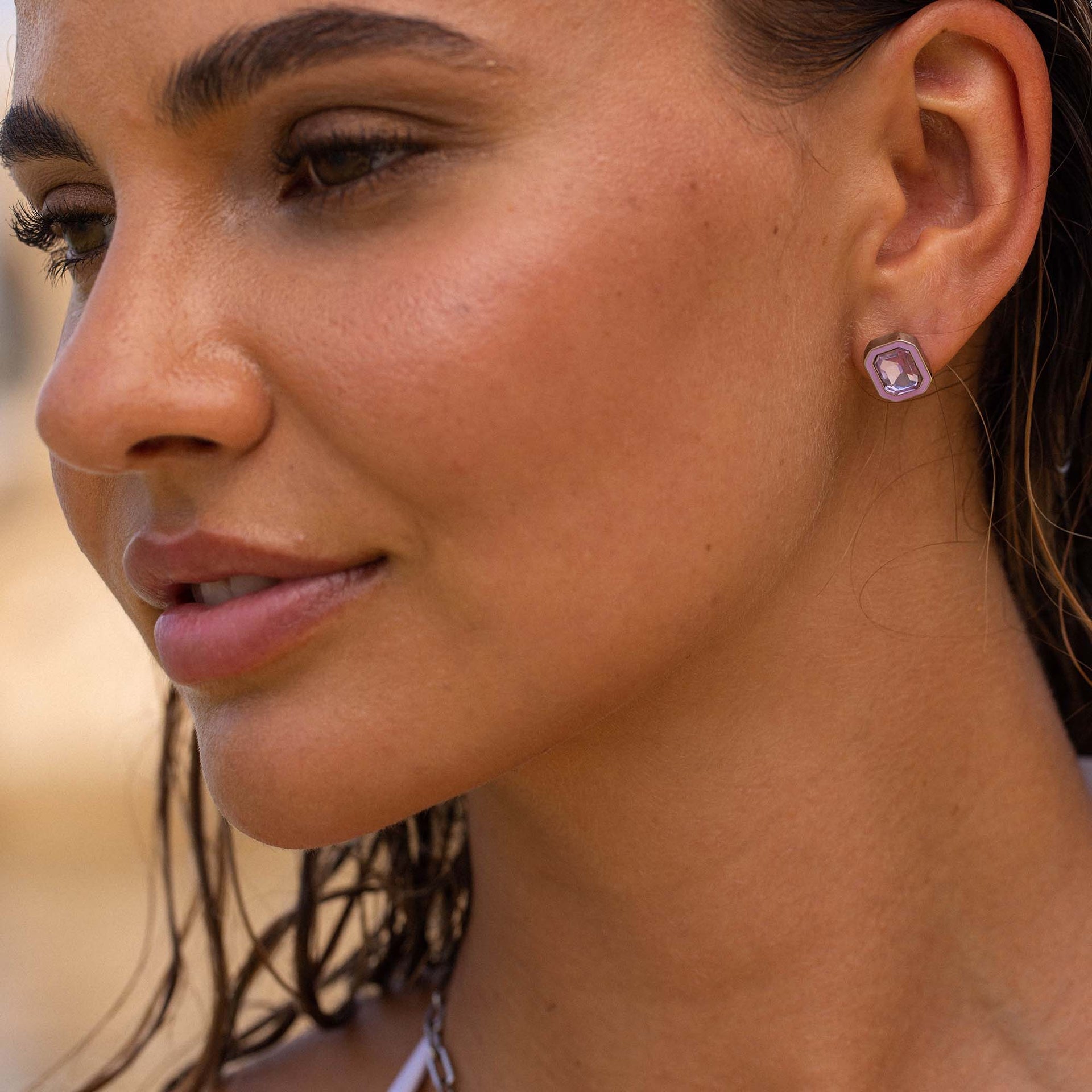 Purple Power Earring