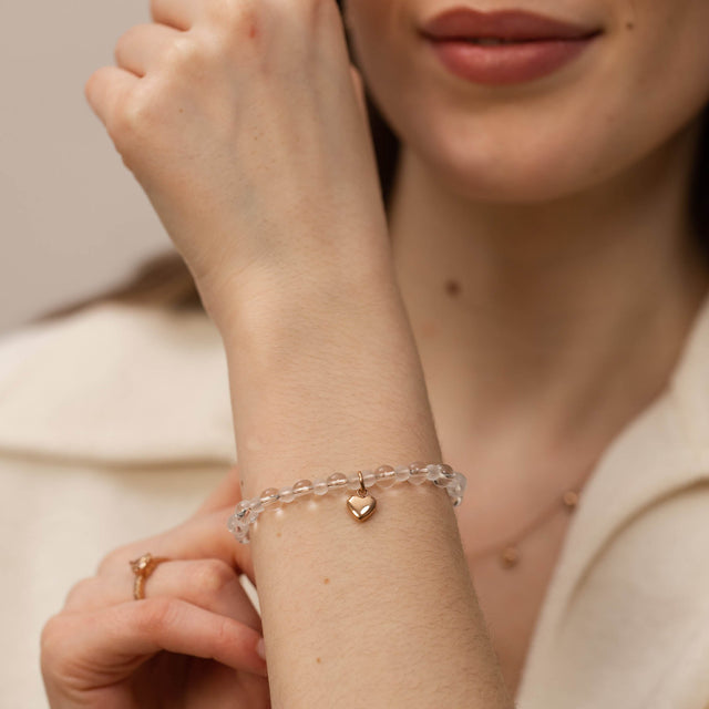 Bracelet White Heart