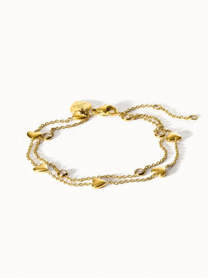 Glitter Heart Bracelet - INT PURELEI