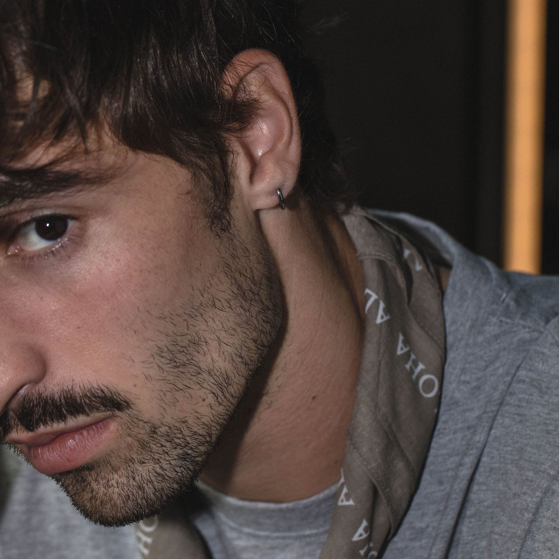 PURELEI Spirit Ohrringe aus 18K vergoldetem Edelstahl, kleine Creolen, maskulin und zeitlos getragen