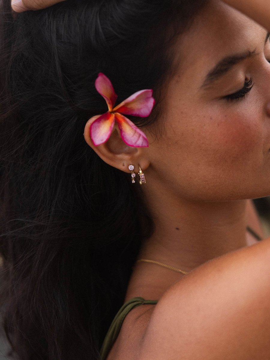 Pink Glamor Earring - INT PURELEI