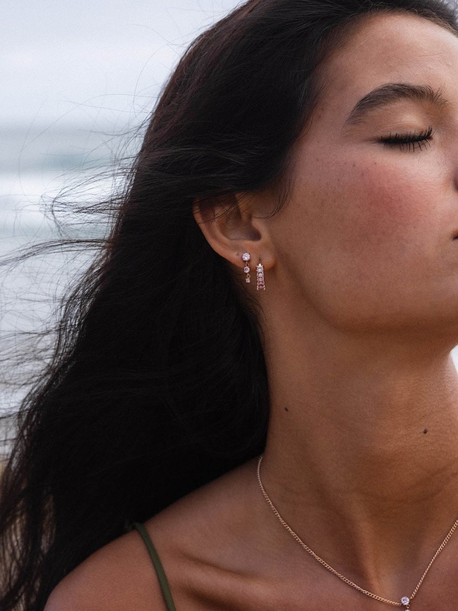 Pink Glamor Earring - INT PURELEI
