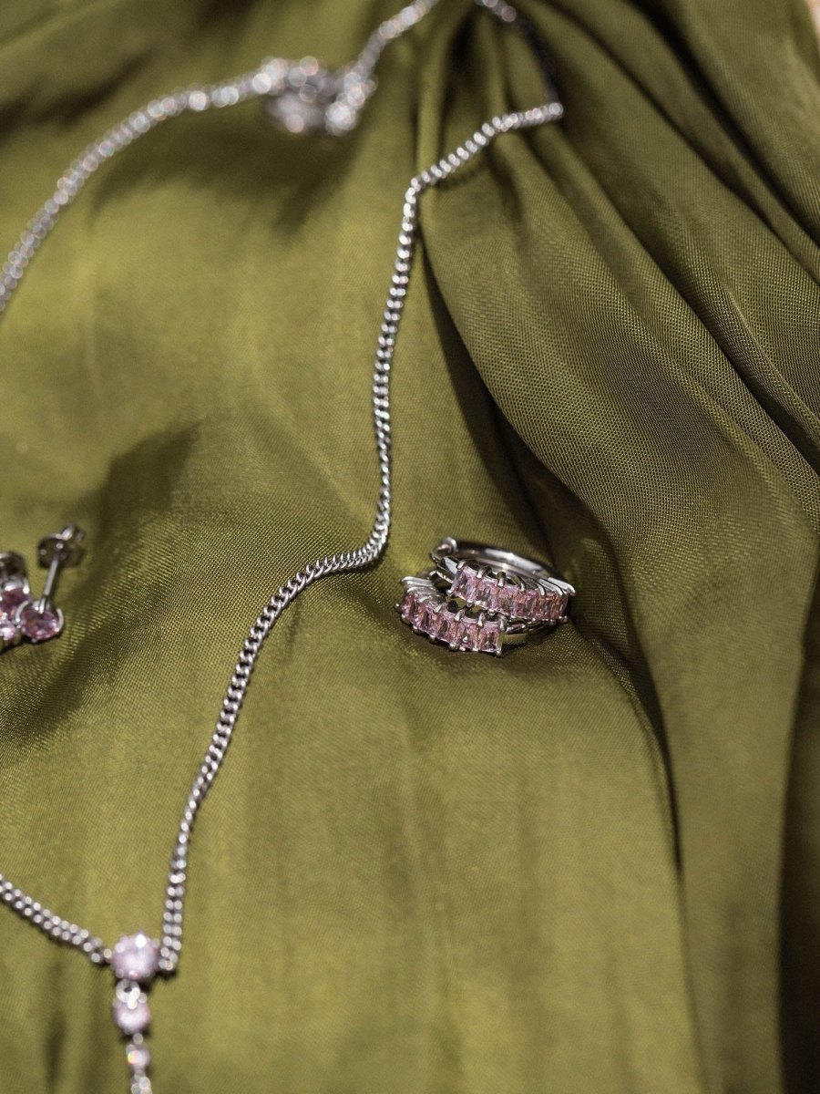 Pink Glamor Earring - INT PURELEI