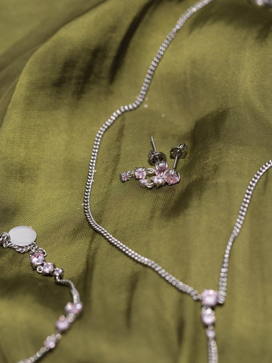 Pink Glamor Earring - INT PURELEI