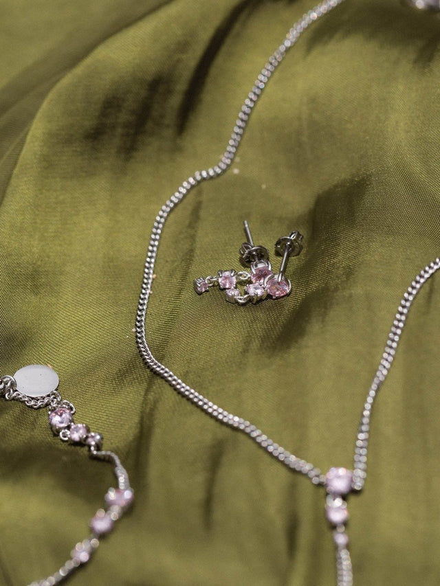 Pink Glamor Earring - INT PURELEI