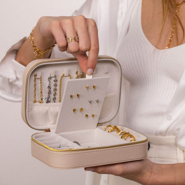 Boîte à Bijoux Premium Beige