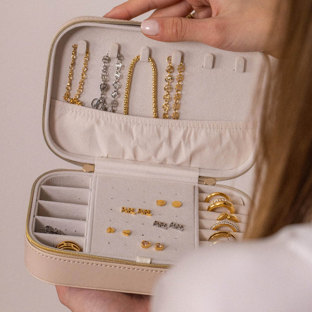 Premium Jewelry Box Beige