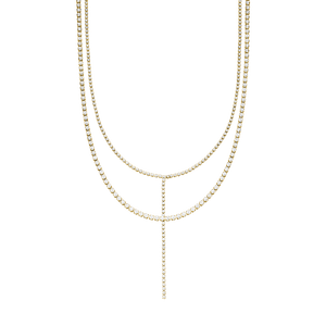 Goldene Kette mit funkelnden Details, elegant und feminin, von PURELEI.