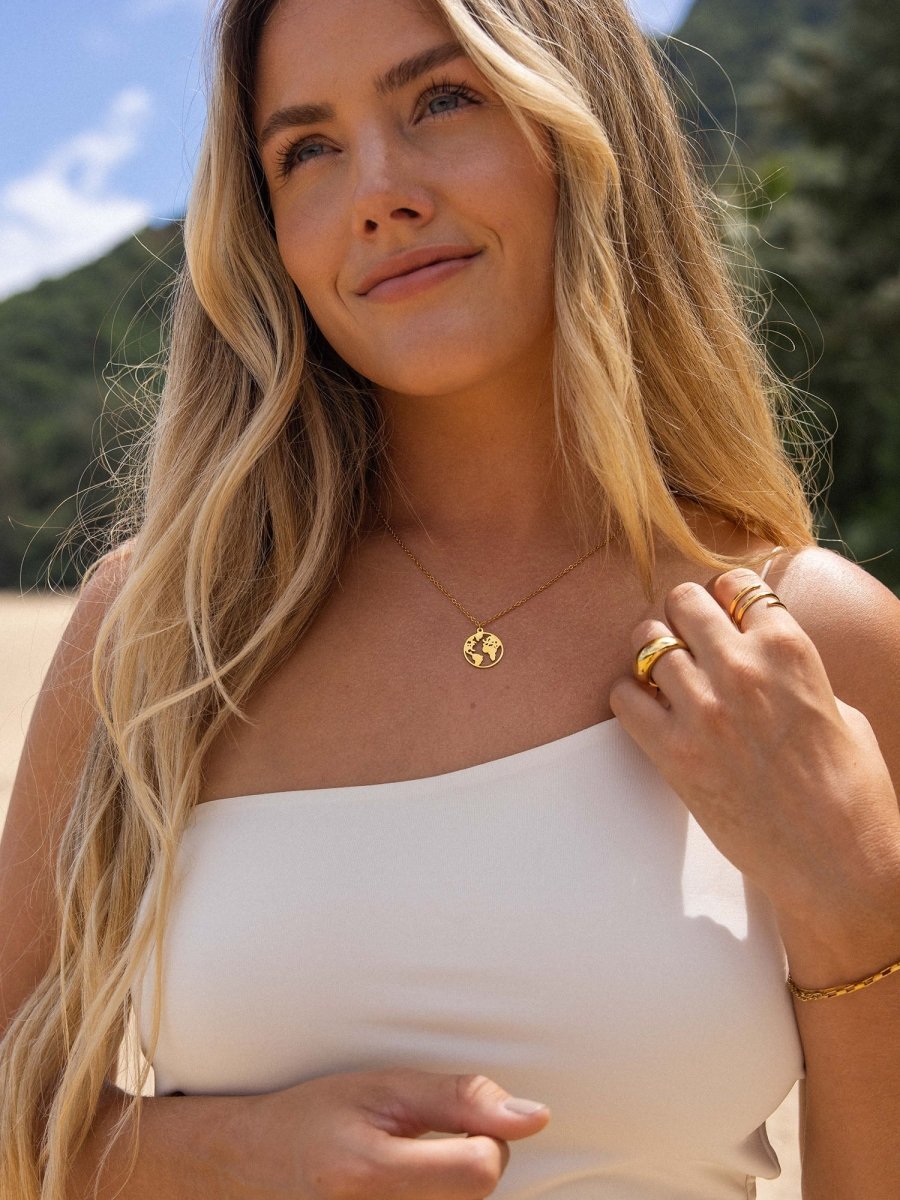 World Map Necklace - INT PURELEI